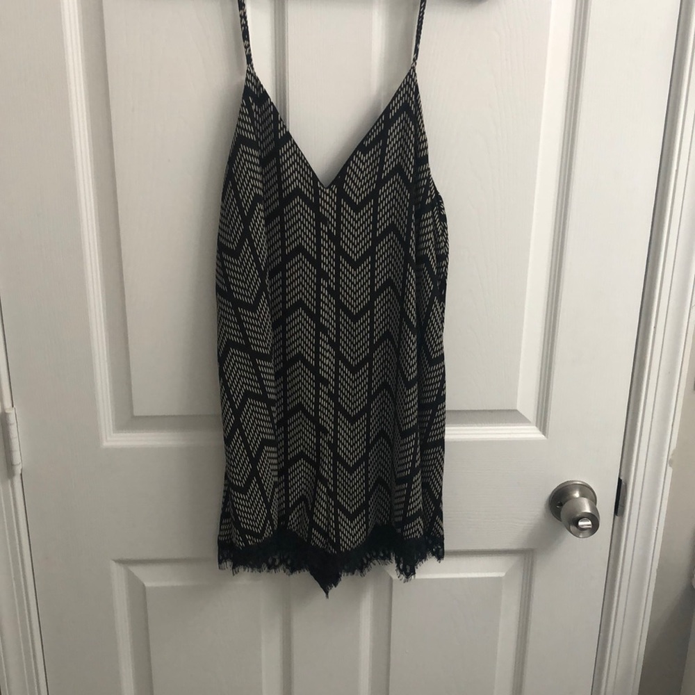 Audrey printed black romper